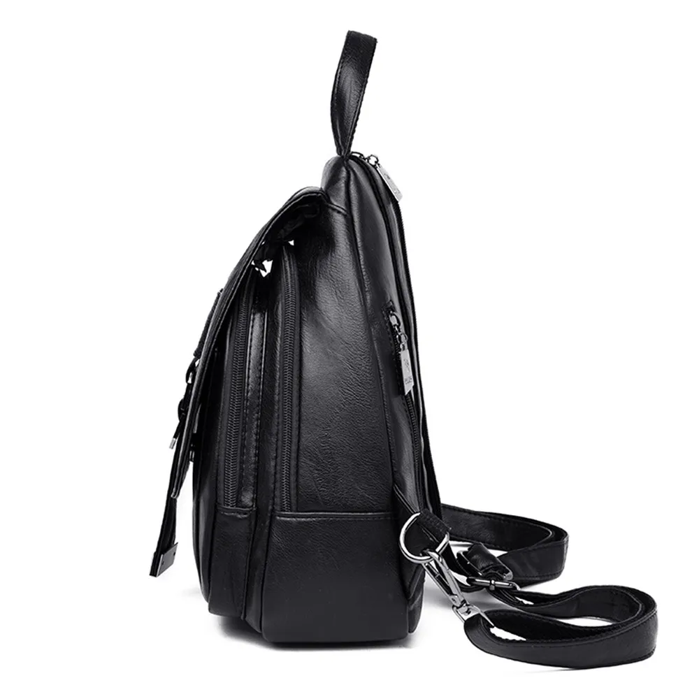 Лидер продаж 2019 женские кожаные рюкзаки винтажная сумка через плечо для