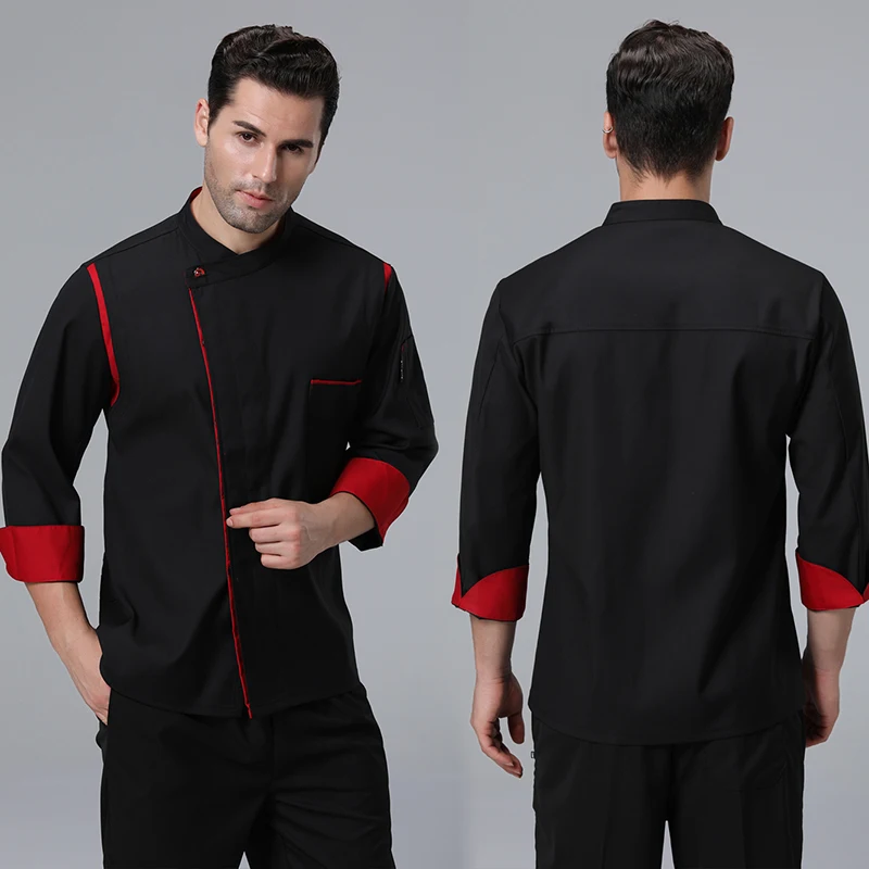 

2019 Новый Цвет оптовая продажа унисекс Кухня шеф-повар форма офицантки рубашка дышащая двубортное платье шеф-повар куртка шеф-повар работает