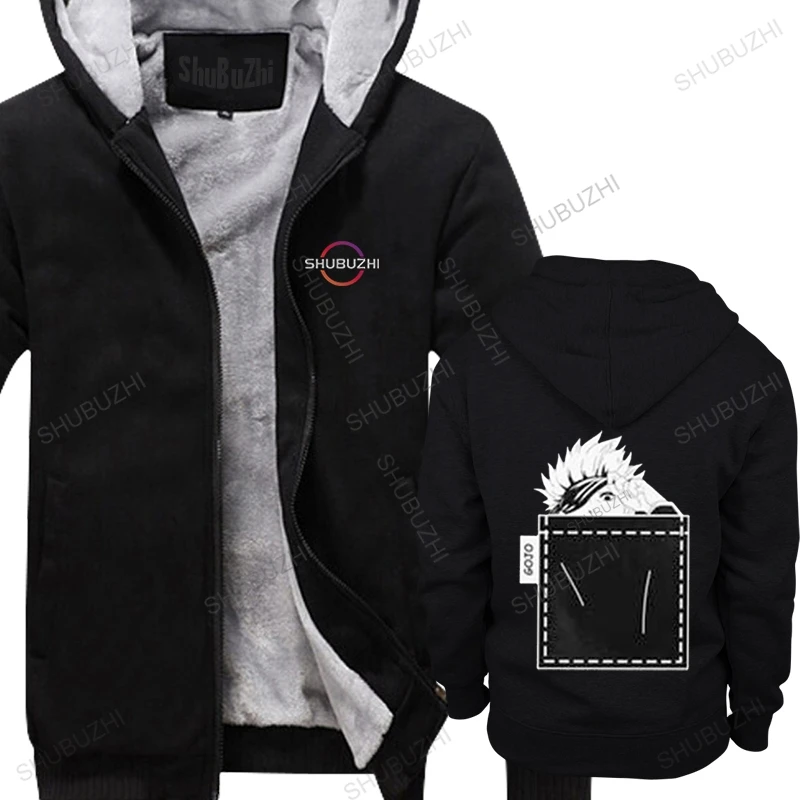 

Gojo Satoru Jujutsu Kaisen winter hoody Men Soft Cotton fleece pullover Anime Manga warm sweatshirt Printed thick hoodie Gift