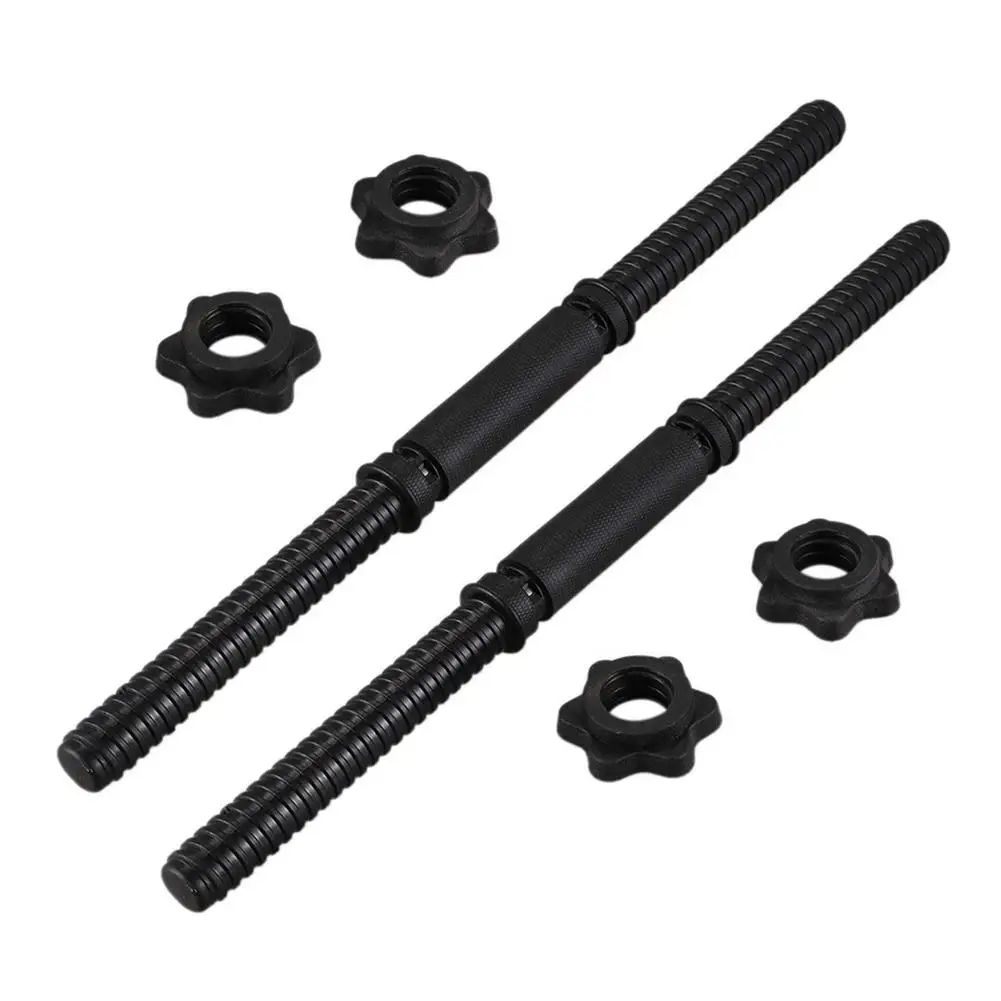 

Dumbbell Handles Dumbbell Weight Lifting Bars With 4 Lock Collars Universal Dumbbell Weightlifting Handles Set Threaded Non-S