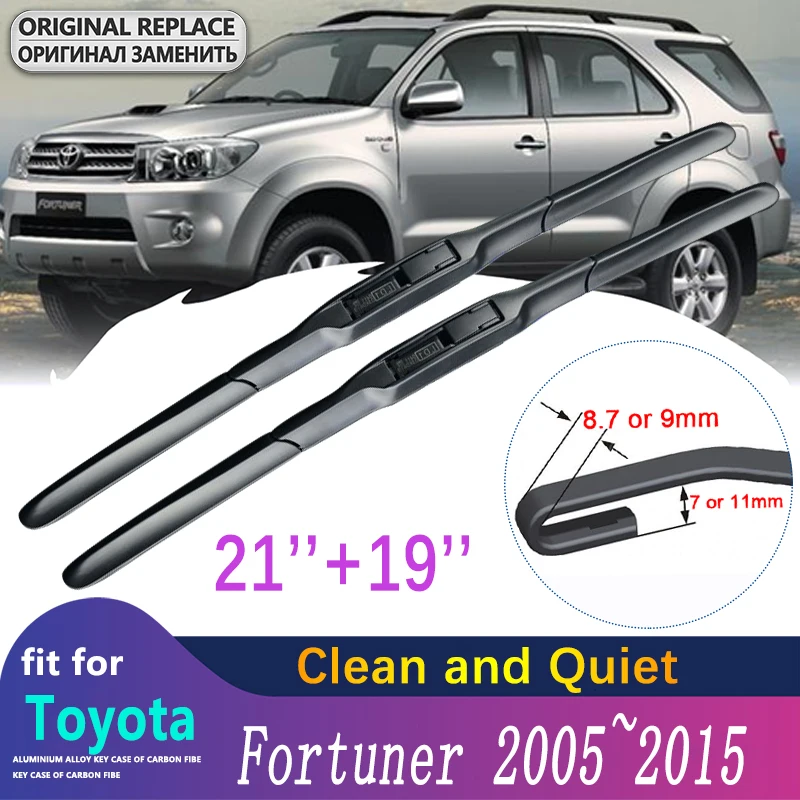 

Car Wiper Blade for Toyota Fortuner 2005~2015 AN50 AN60 Front Windscreen Window Windshield Wipers 2006 2007 2010 2011 Car Goods