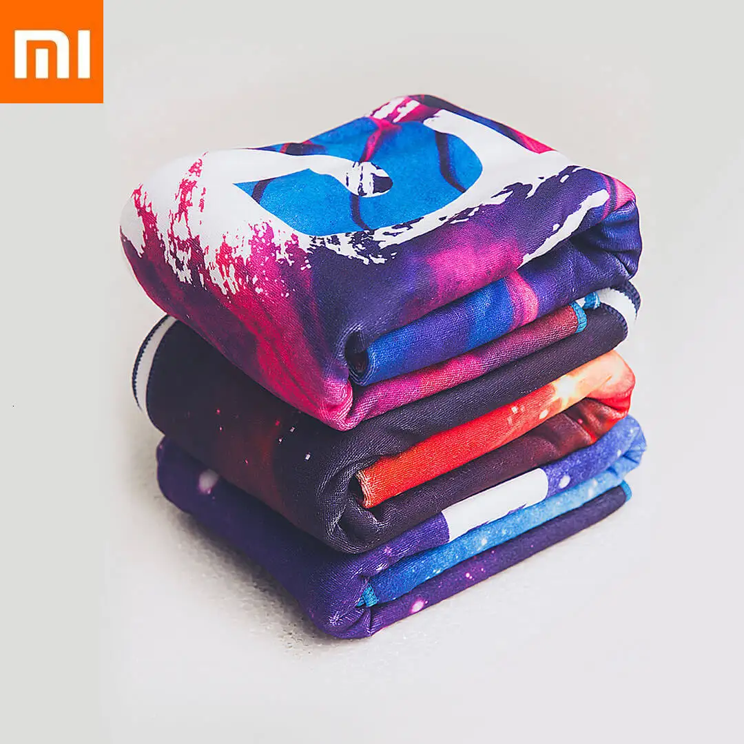 Xiaomi FO Спорт Фитнес разноцветное банное полотенце Мягкая кожа Красочные окружающей среды печати пот скорость Фитнес Мода