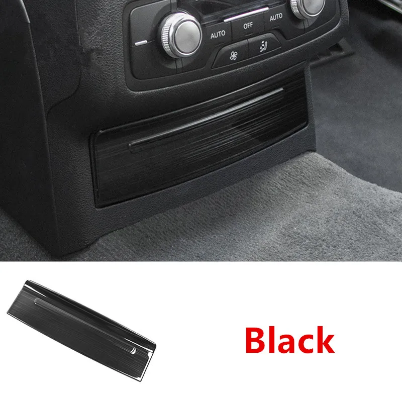 rear ashtray panel Автомобиль Стайлинг двери панели декоративные крышки отделка для Audi A6 C7 2012-18 салон, Торпедо переключения передач рамочные полосы вентиляционные отверстия наклейки - Название цвета: rear ashtray panel
