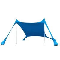 Family Beach Tent Sunshade Lightweight Sun Shade Tent With Sandbag Anchors For Parks & Outdoor Camping Tent Shade Shelter