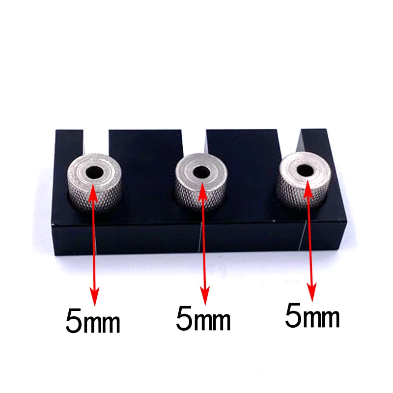 

5mm Drill Bit 3 in 1 log tenon hole punch Locator Jig Woodworking hole opener DIY tools