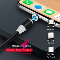 2a fast magnetic cable micro usb quick charger type c magnet android cord phone cable