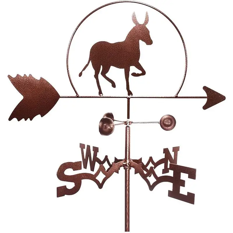 

Stainless Steel Metal Weather Vane Professional Measuring Tool Wind Direction Indicator Garden Stake Garden Yard Easy Use