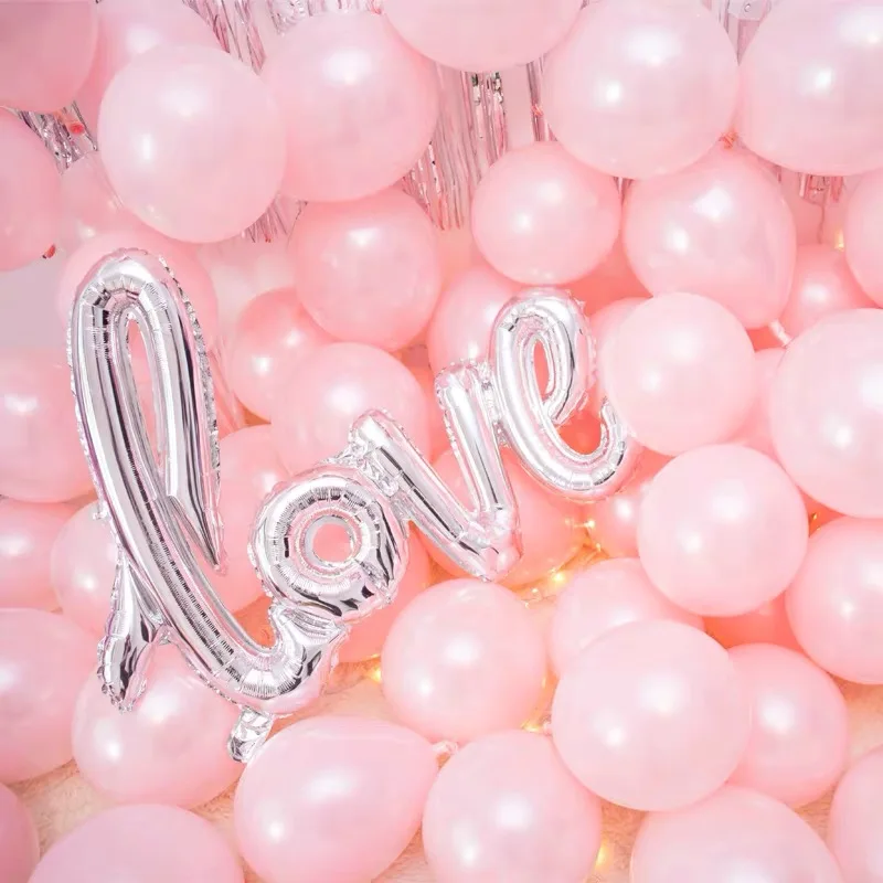 Лигатуры воздушный шар из фольги с надписью Love украшение для Годовщины свадьбы
