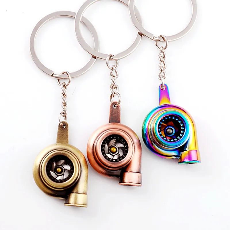 

KeyChain Accessories Turbocharger Key Ring Car Pendant Simulation Car Parts Turbocharger Metal Keyring Vintage Decoration Gift