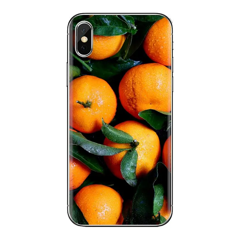 Food Wallpaper Tangerine For Xiaomi Redmi 4 3 3S Pro Mi3 Mi4 Mi4i Mi4C Mi5 Mi5S Mi Max Note 2 Transparent Soft Cases Covers |