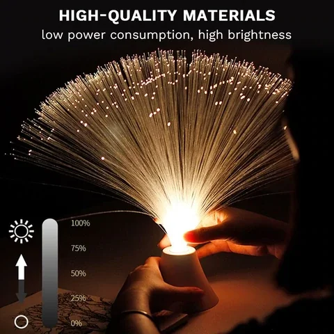 

Colorful LED Fiber Optic Lights Holiday Atmosphere Lights Full Star Light Home Bedroom Night Light Decoration Gift