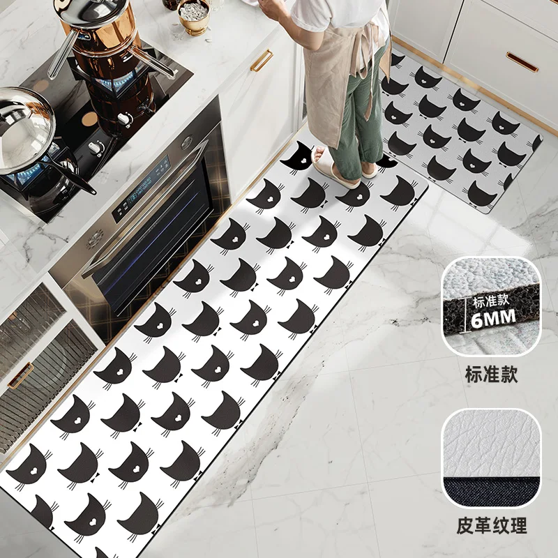waterproof oilproof pvc kitchen carpet cartoon moder kitchen floor door mat anti slip mats home entrance front door doormats free global shipping