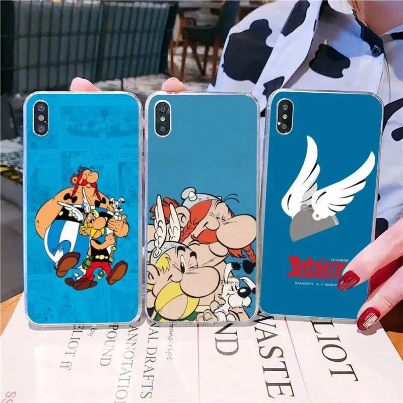 

YNDFCNB Asterix And Obelix Phone Case for iPhone 11 12 13 mini pro XS MAX 8 7 6 6S Plus X 5S SE 2020 XR cover