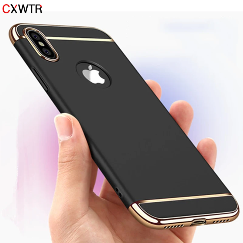 Роскошный Золотой Жесткий Чехол для iPhone 11 Pro 7 6 6s X задняя крышка Xs Max XR съемный