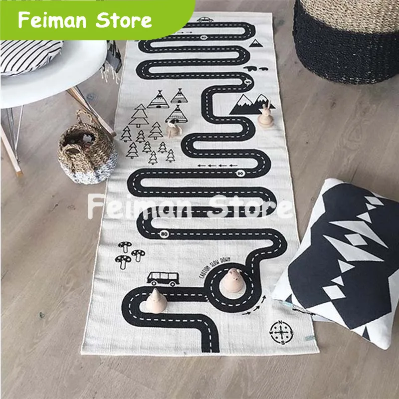 70X180 см домашние Приключения головоломки детские игры мат коврик для ползания
