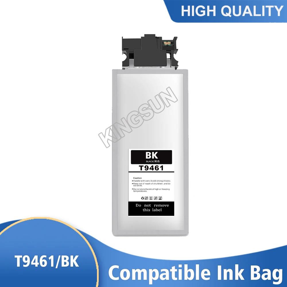 

T9461 BK Compatible Ink Cartridge With Pigment Ink and chip For Epson WorkForce Pro WF-C5790 WF-C5710 WF-C5290 WF-C5210 Ink Bag