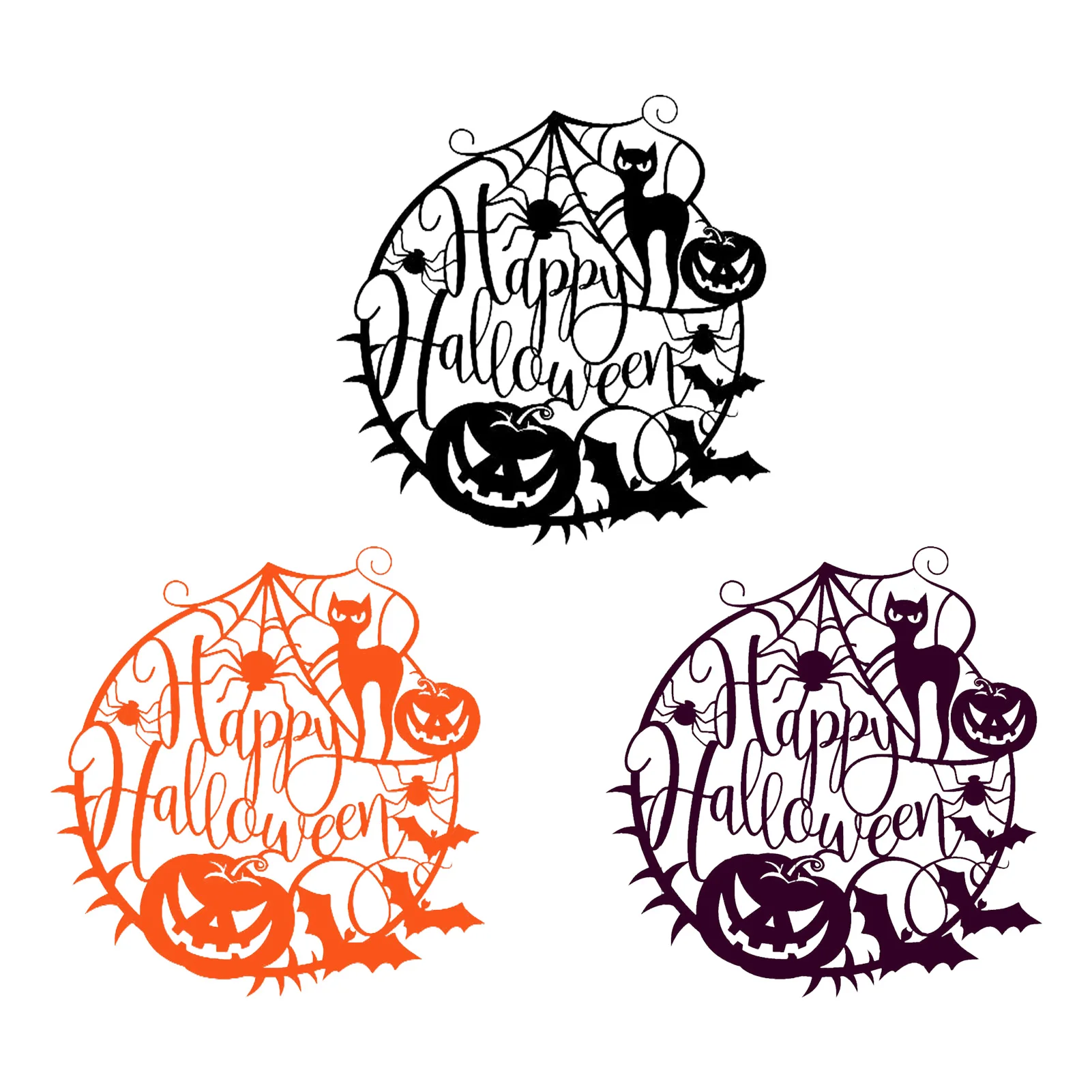 

Тыква летучая мышь паук железная стена Декор рандомное классическое настенное искусство для гостиной студии уличные дворы дом хорошо