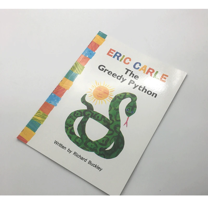 

Eric Carle The Green Python Learning English Language Books for Kids Classroom Decoration Montessori Reading Picture Paper Books