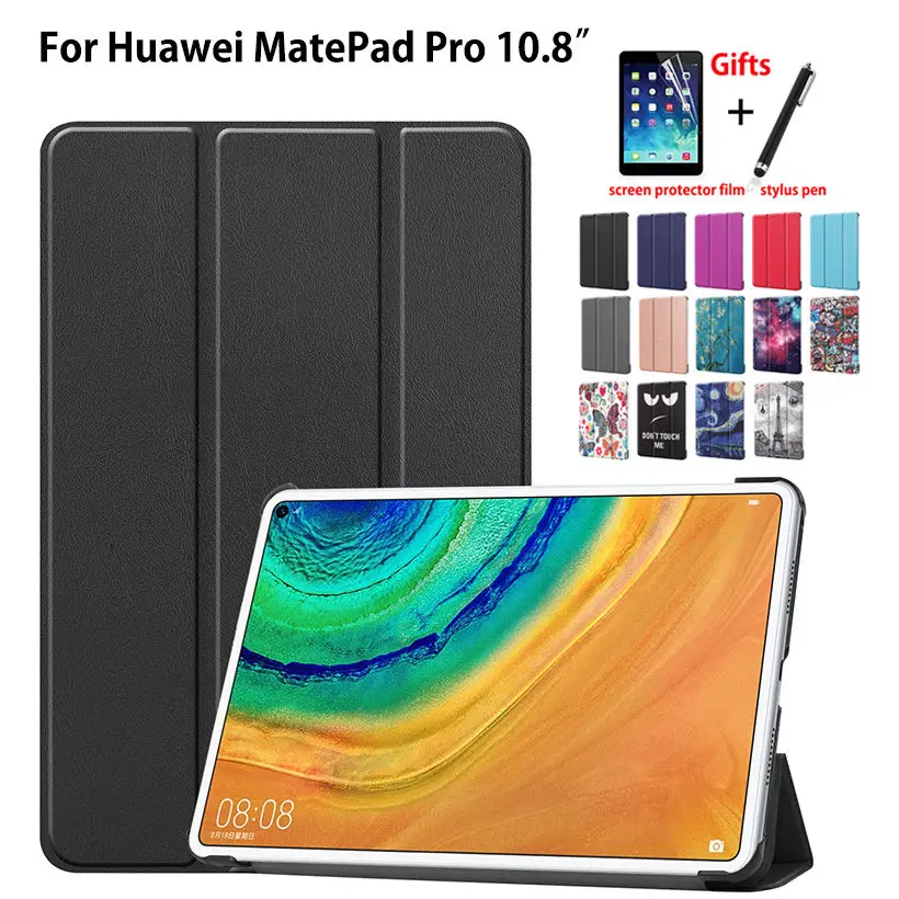 Чехол для huawei Matepad Pro 10,8 MRX-W09, чехол для MRX-AL09, чехол для планшета, тонкий защитный чехол с подставкой+ подарок