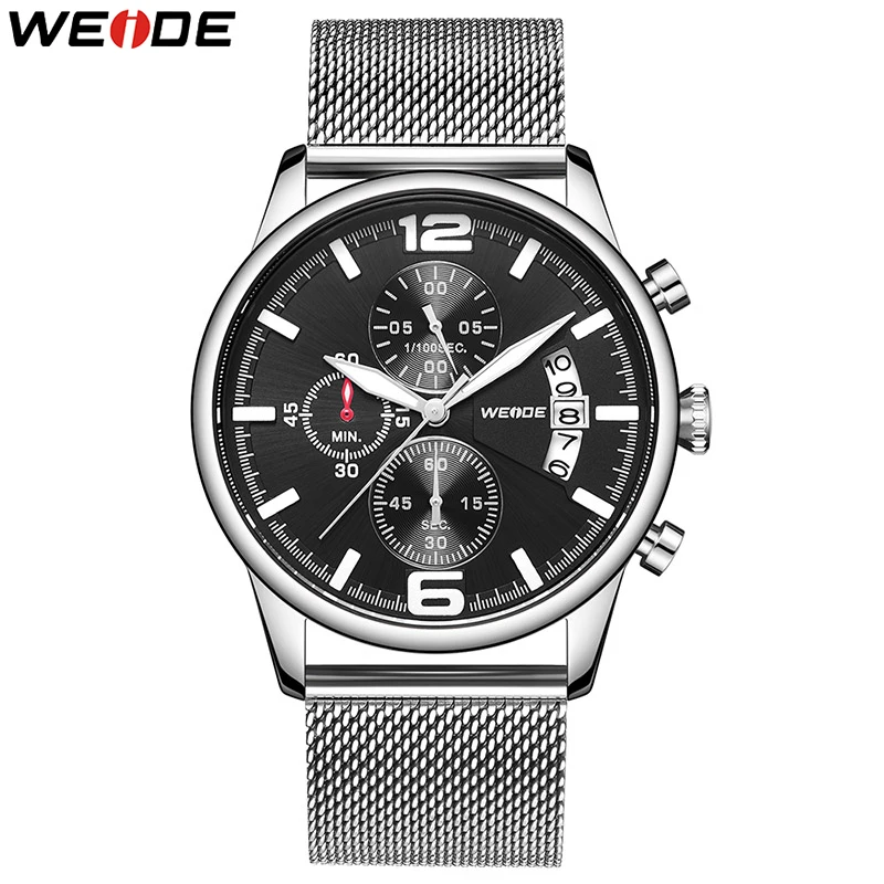 Часы WEIDE мужские топ брендовые модные роскошные кварцевые водонепроницаемые