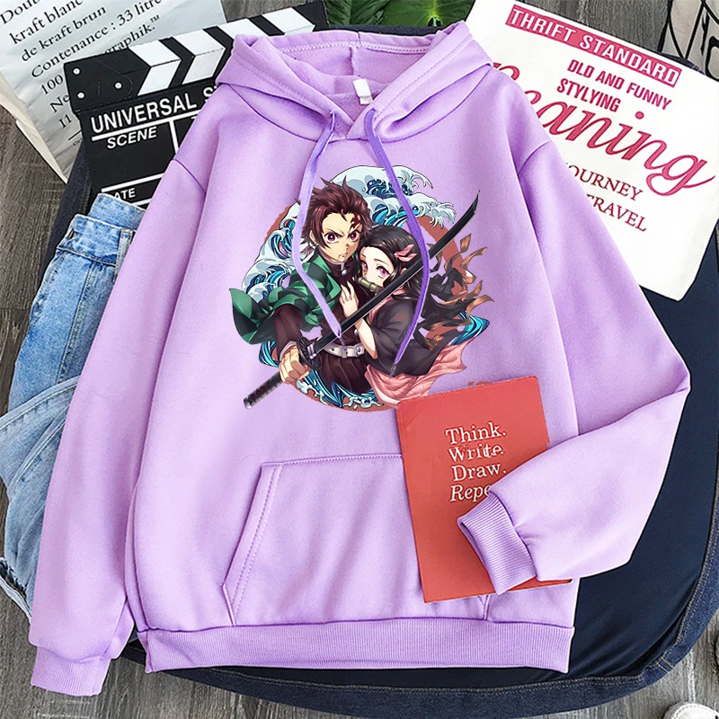 

Anime Demon Slayer Cosplay Costumes Hoodie Kamado Nezuko Hoodies Sweatshirts Adult COS Apparel Christmas Halloween Gift