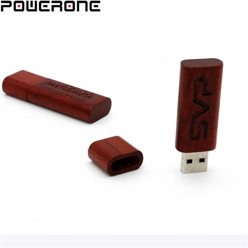 Usb флеш-накопитель POWERONE деревянный бамбуковый с логотипом 64 ГБ 32 16 8 4 Гб usb 2 0 |