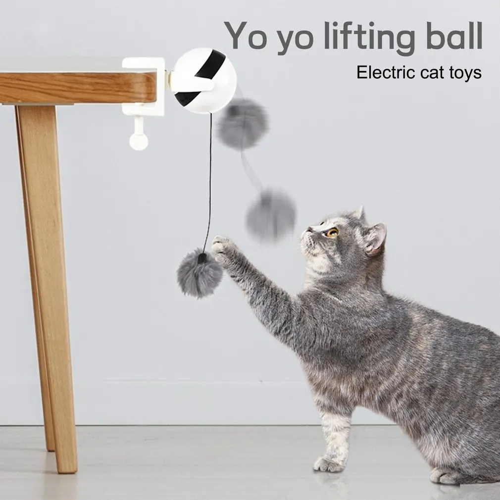 

7cm Electric Automatic Lifting Cat Ball Toy Interactive Puzzle Smart Pet Cat Ball Teaser Pet Supply Lifting Balls Exercise Toys