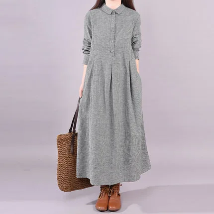 

VANOVICH, корейский японский стиль, модное свободное женское платье, осень 2021, новые элегантные Макси-платья для женщин