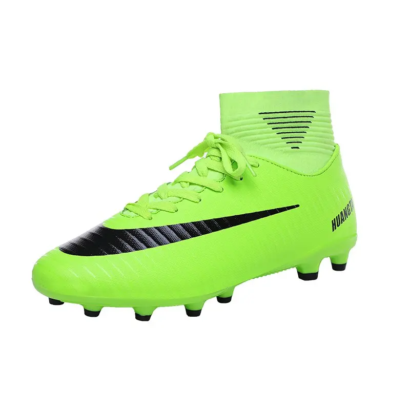 Мужские футбольные бутсы Cleats Law длинные шипы TF лодыжки высокие кроссовки Мягкий