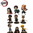 Экшн-фигурки из ПВХ, рассекающие демонов, фигурки Nezuko Zenitsu Tanjirou Giyuu Inosuke Kyoujurou Q Ver Kimetsu no Yaiba