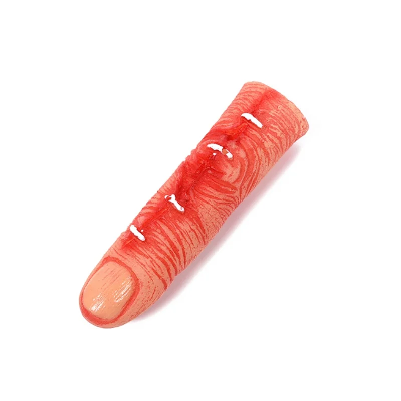 Halloween Realistic Broken Finger Bloody Horror Scary Cutted Fingers Prop For Haunted House Halloween Party Decoration - Color: Suture finger