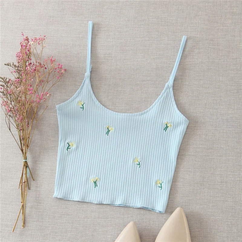 

Elegant women knitted blouse sets 2020 fashion ladies floral embroidery tops set female streetwear shirts girls chic knitwear