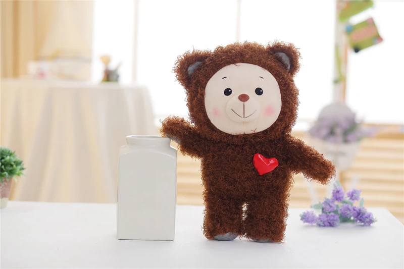 Плюшевый мишка peluche плюшевый в виде сердца 35 см|Мягкие игрушки животные| |
