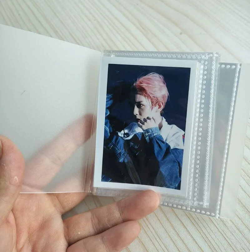 Мини-держатель для карт 36 емкостей с прозрачной крышкой 6*9 см держатель карточек