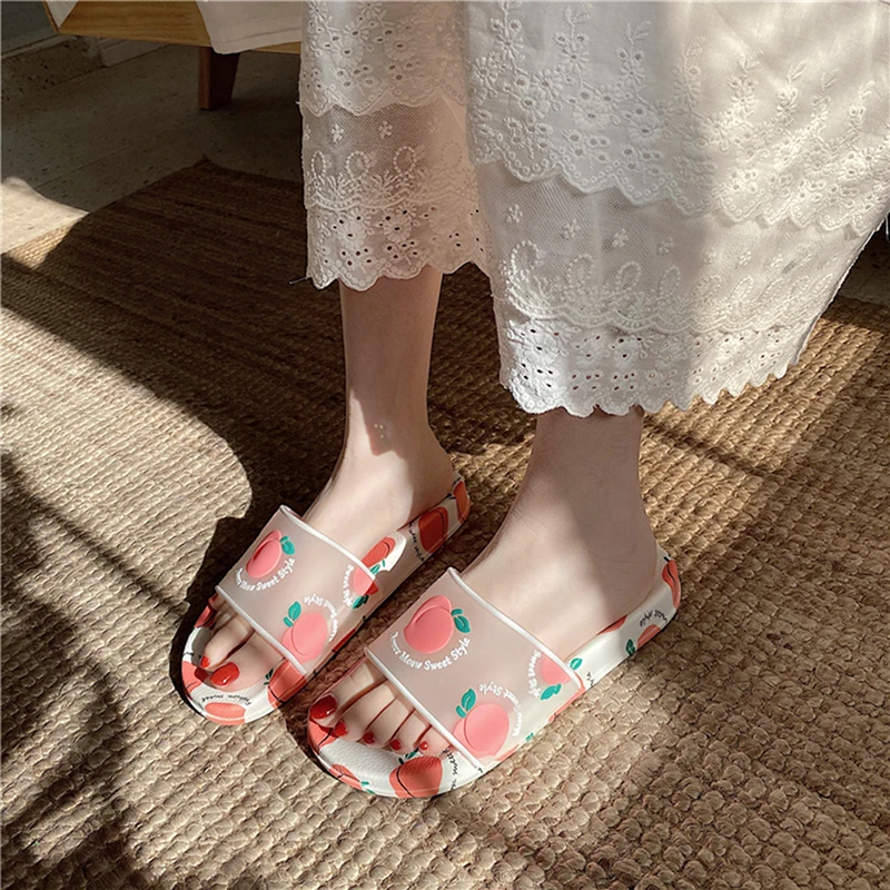 

Summer Slippers Women Slides Women Shoes Cartoon Fruit Strawberry Girl Flip Flops Slide Sandals Beach Slides For Female Slippers