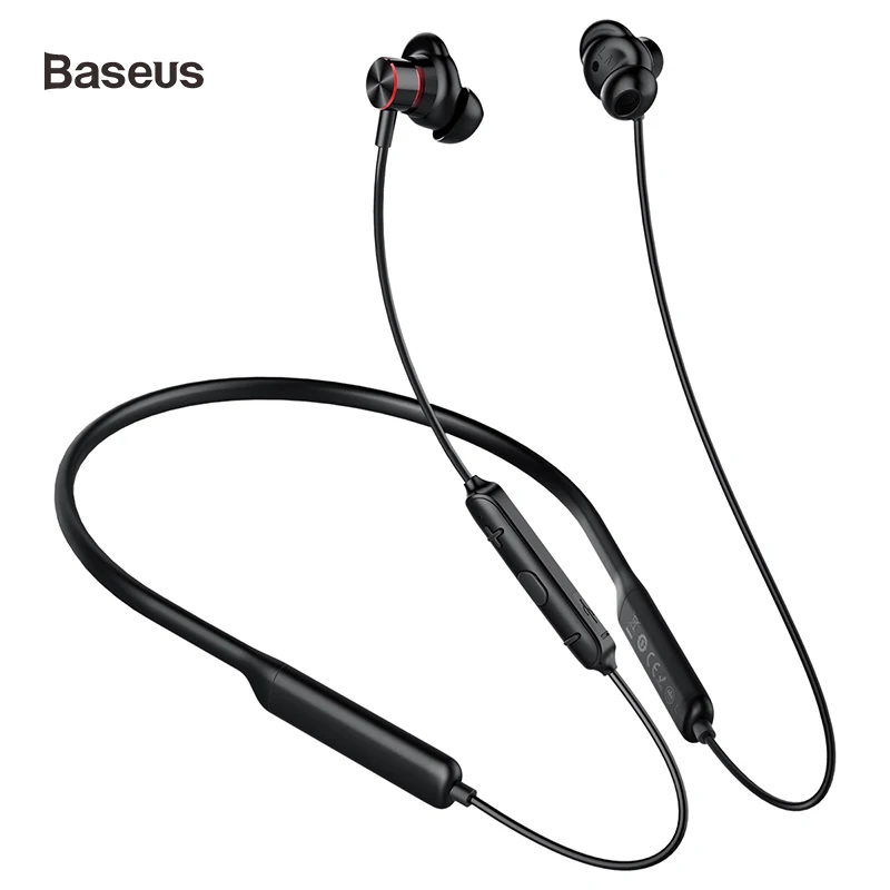 Baseus S12 беспроводные Bluetooth наушники для телефона iPhone Xiaomi беспроводная гарнитура 5,0 Bluetooth беспроводная гарнитура с музыкой