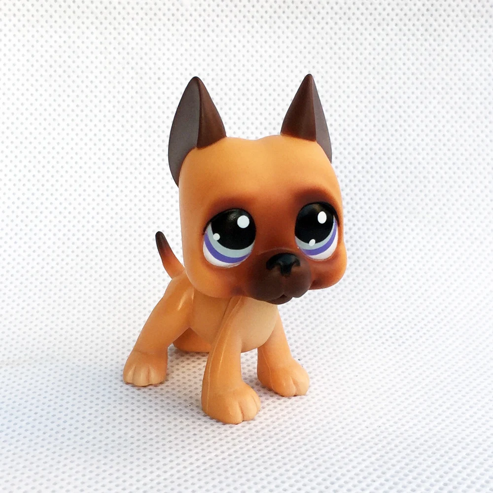 pet shop lps toys литл пет шоп игрушки лпс собака догов #244 большой Dane светло коричневый с
