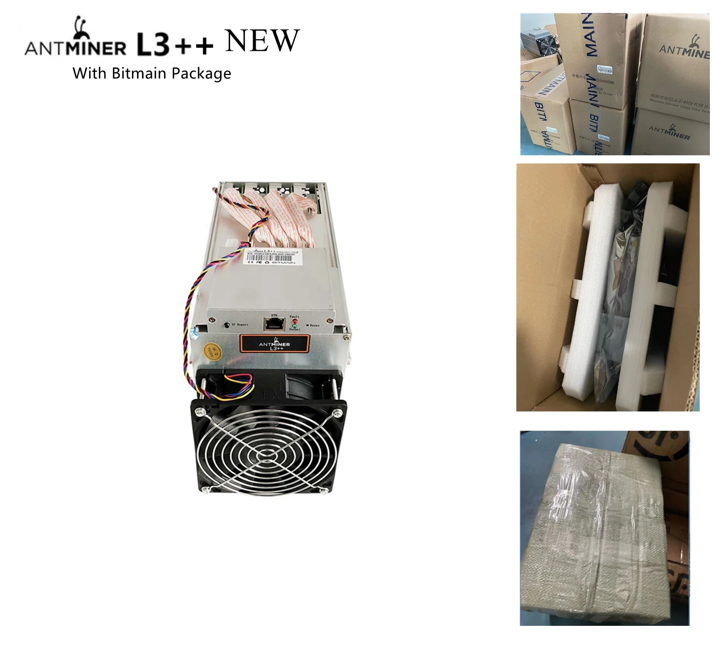 Antminer L3 ++ догкоин майнеры Plus 580Mh/s Майнер с Bitmain PSU рекомендуется бесплатное