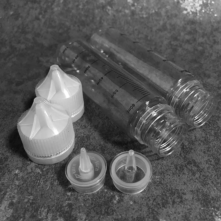 1 шт. 60 мл заправка Vape бутылка для электронных жидкостей прозрачная