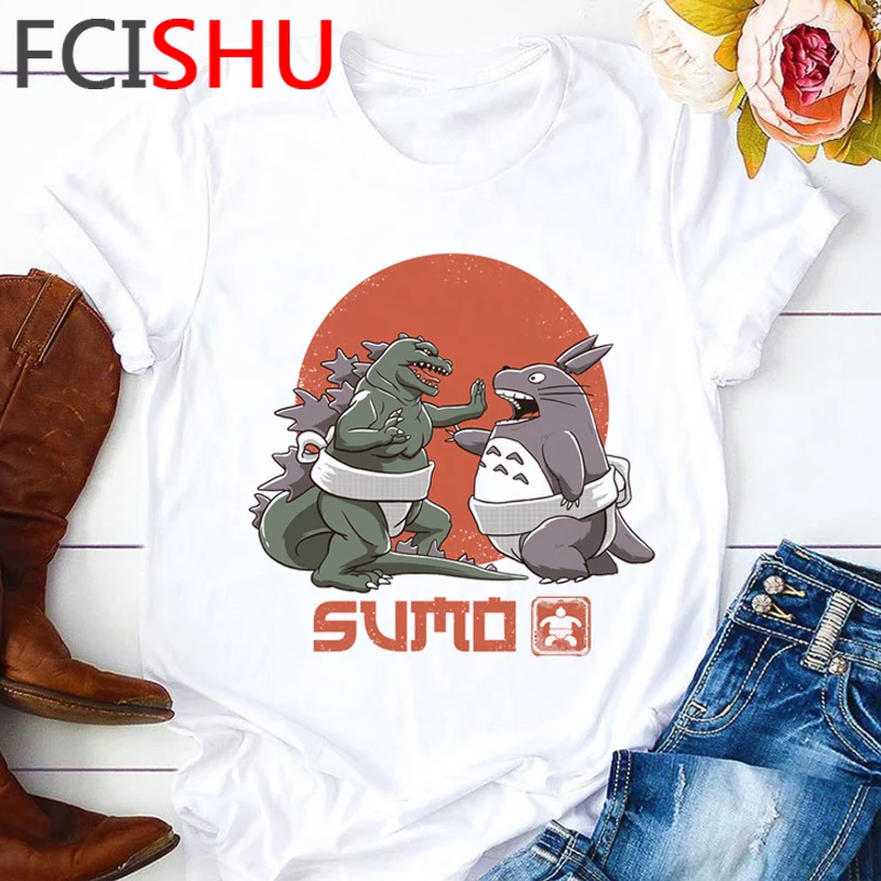 Studio Ghibli Kawaii Тоторо 90s Футболка женская футболка с забавным мультипликационным