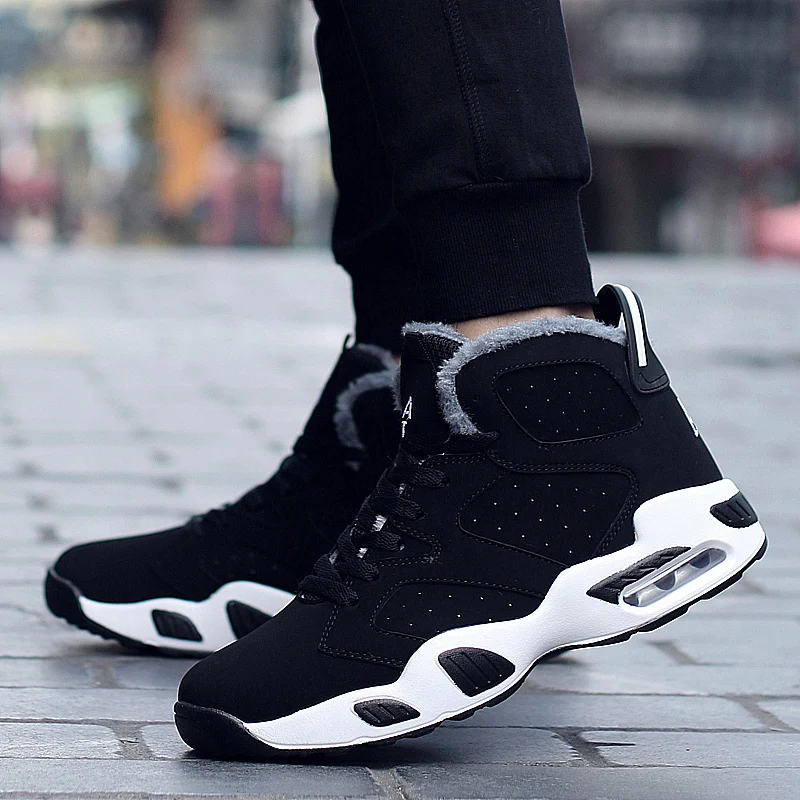 Пара амортизирующих РЕТРО баскетбольных туфель мужские высокие баскетбольные