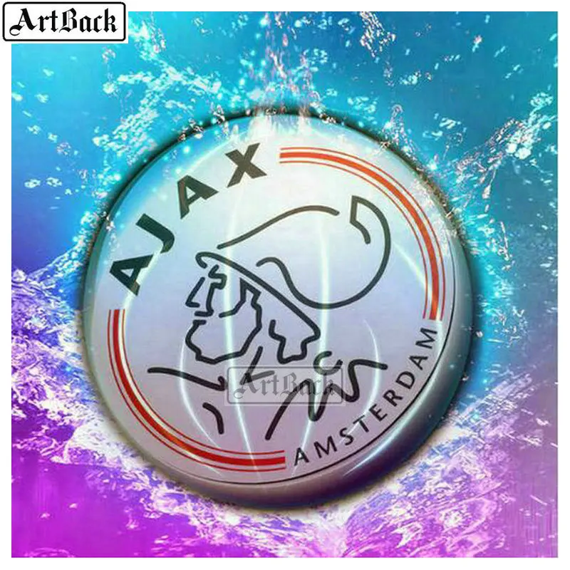 3d Алмазная мозаика Ajax картина футбольный бейдж полный квадрат Diy 5d алмазная