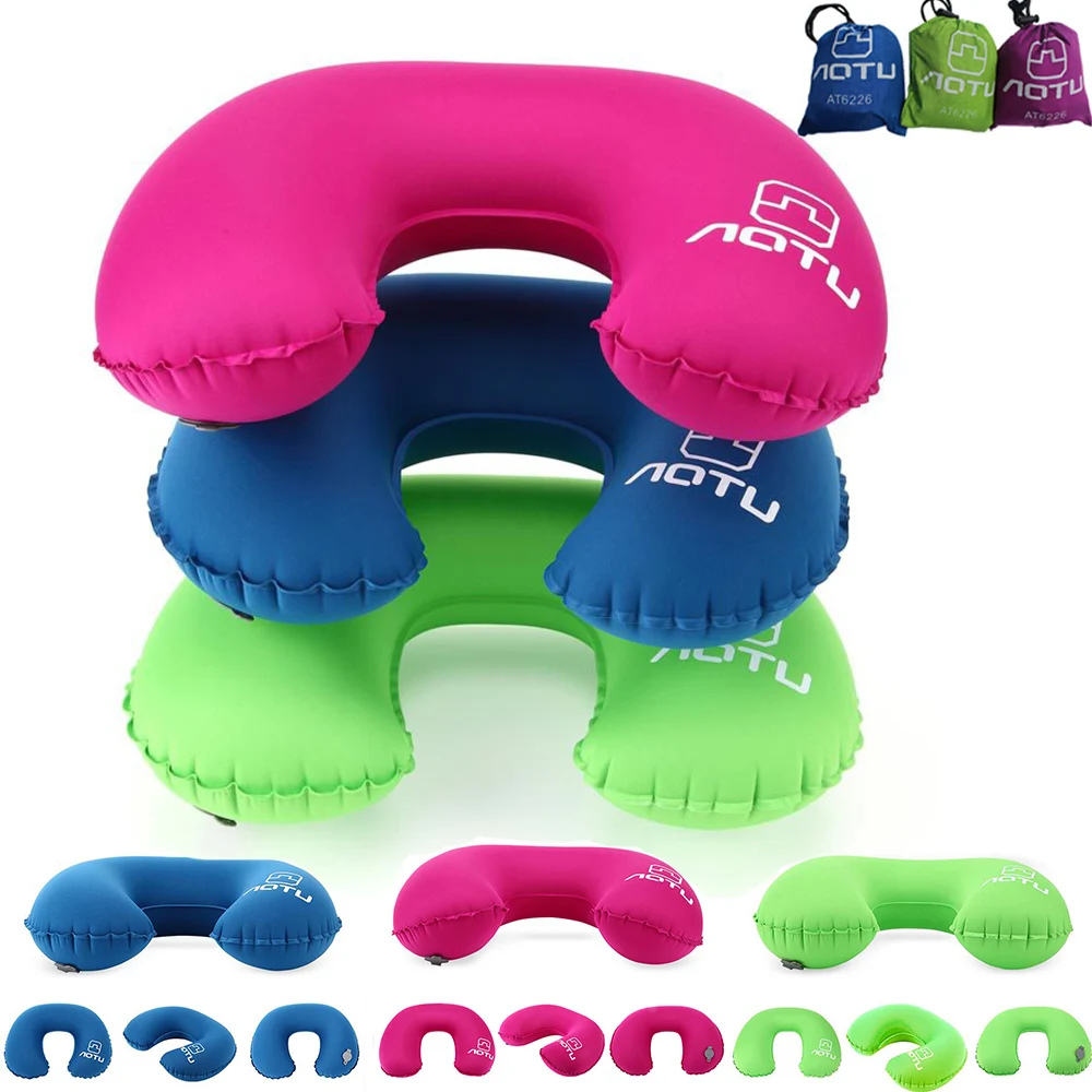 2019 надувная u подушка для пешего туризма кемпинг автомобиля самолет портативная