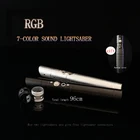 Световой меч Rgb Звездные войны, металлическая ручка, лазерный меч, меняющий звук, световой меч для косплея, детские игрушки, рождественские подарки, 96 см