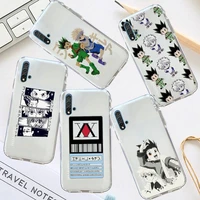 hunter x hunter anime phone case transparent for huawei honor p mate 40 20 30 10 50 i 9 x mate pro lite 8a