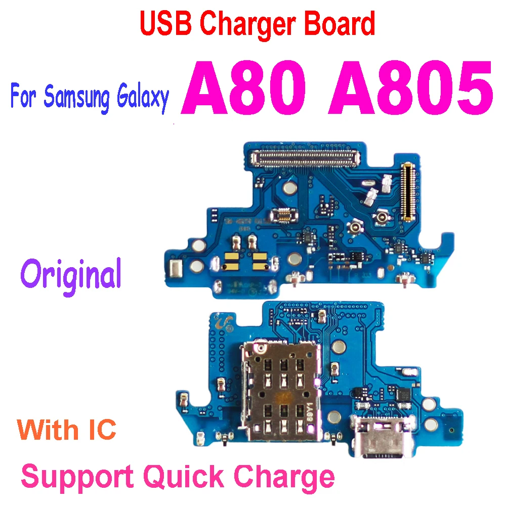 

Оригинальный зарядный порт для Samsung Galaxy A80 A805 A805F A805 A805F/DS USB-разъем для док-станции