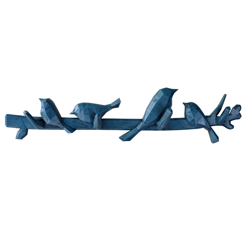 Настенная вешалка для одежды в гостиную креативный дизайн виде птицы крючок