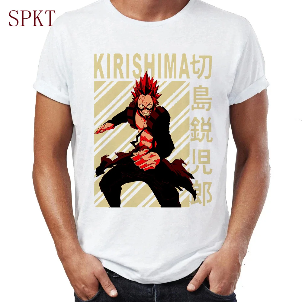 

Japanese cartoon anime Eijiro Kirishima t shirt men Kawaii cartoon print T shirt oversized gothic punk tops women/men's T-Shirts
