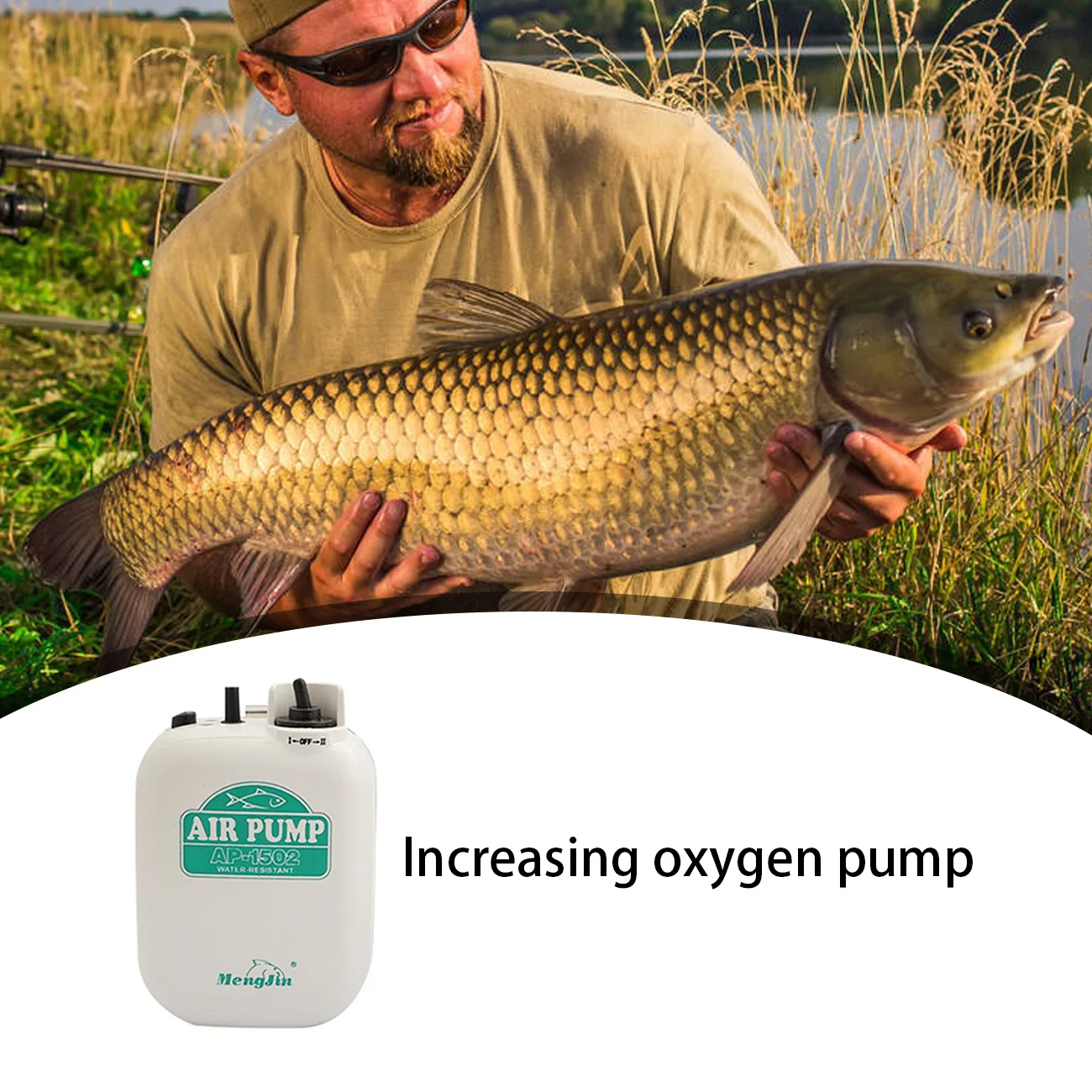 

1Pc Aquarium Air Pump Portable Water-resistant Large Power Battery Fishing Air Pump Mini Fishing Oxygen Pump