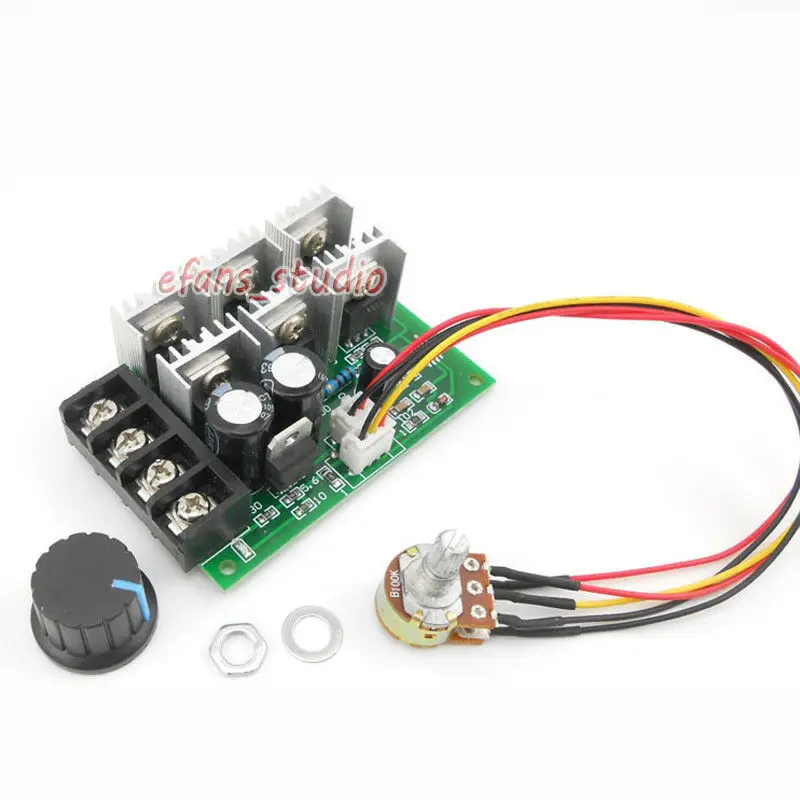 DC 9V 55V 40A 15 кГц высокой Мощность ШИМ контроллер скорости двигателя постоянного